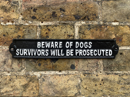 dog survivors plaque